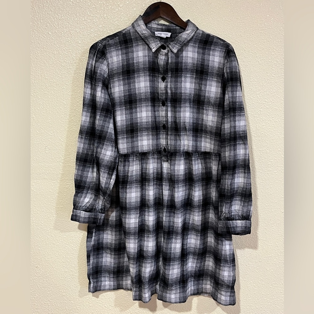 Black and White Plaid Dress Plus Size Women’s Sz XXL Autumn Winter Preppy